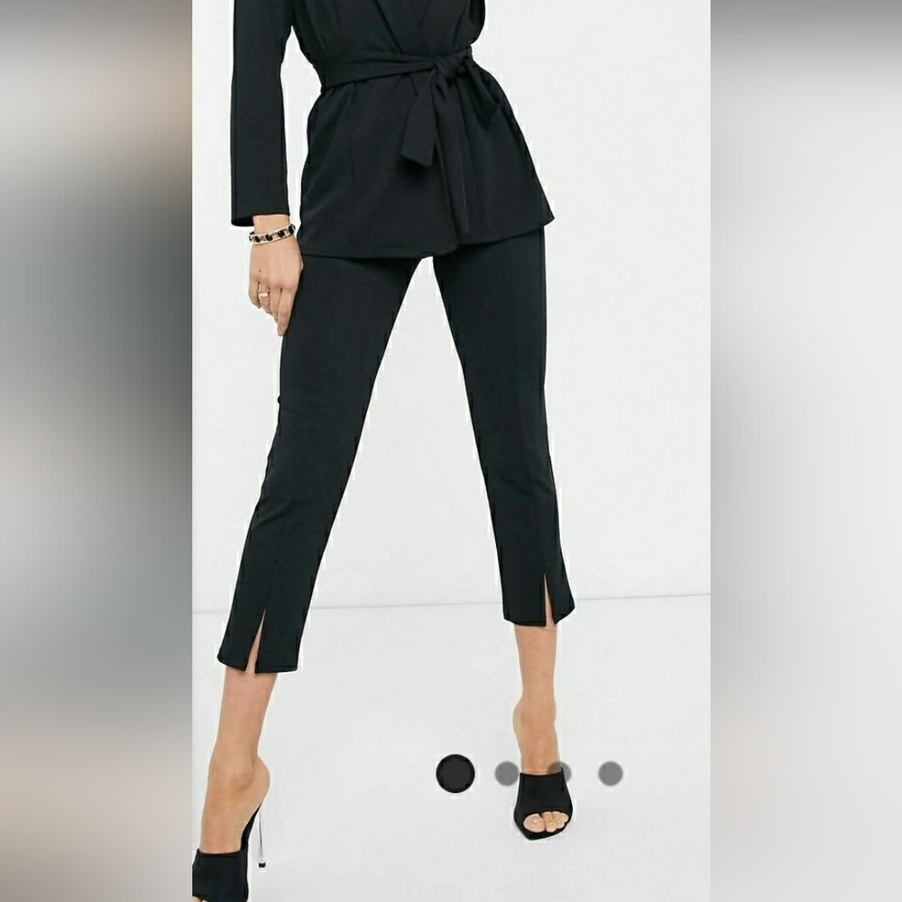 Split leg jersey pants